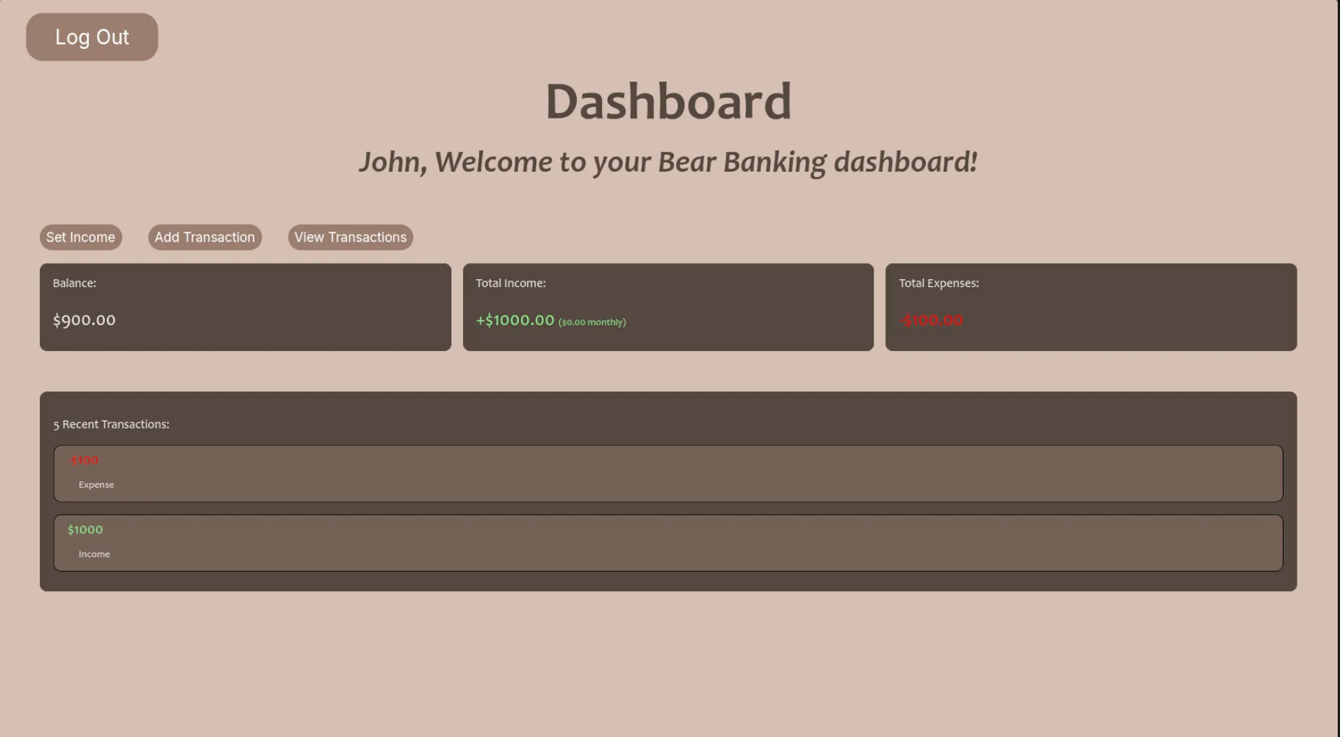 Bear Banking